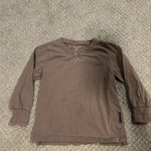 Little Bipsy Long Sleeve Brown Shirt 3t/4t